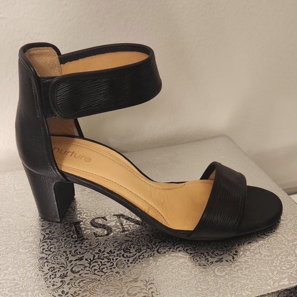 NATURE SIZE 8 Elegant Black Women's Sandals - Picture 2 of 7